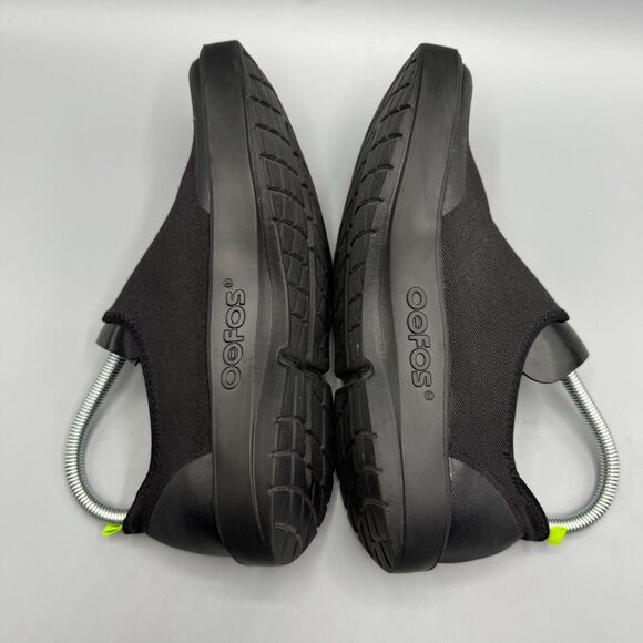 OOFOS Black Slip-On Loafers - Picture 7 of 10
